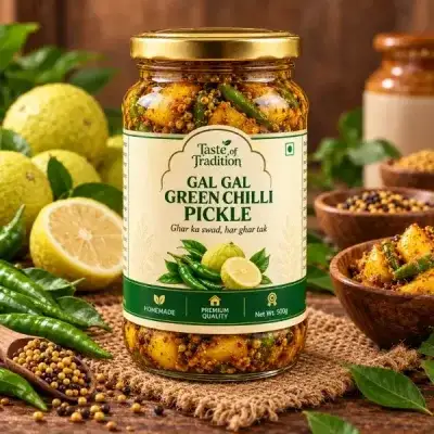 Gal Gal & Green Chilli Pickle